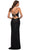 La Femme - 30305 Sequined Lace Up Back Dress Evening Dresses