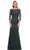 La Femme 30317 - Sheer Lace Dress Mother of the Bride Dresses 4 / Dark Emerald