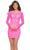 La Femme 30354 - Long Sleeve Lace Cocktail Dress Cocktail Dress