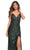 La Femme - 30374 Sequined Column V Neck Gown Special Occasion Dress