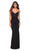 La Femme - 30402 Ruched V-Neck Evening Gown Special Occasion Dress