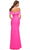 La Femme 30421 - Draped Off Shoulder Gown Special Occasion Dress