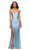 La Femme - 30435 Jeweled Strap Sheath Gown Special Occasion Dress 00 / Cloud Blue