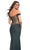 La Femme - 30449 Off Shoulder Jersey Gown In Green