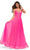 La Femme - 30472 High Waisted A-line Tulle Gown Prom Dresses