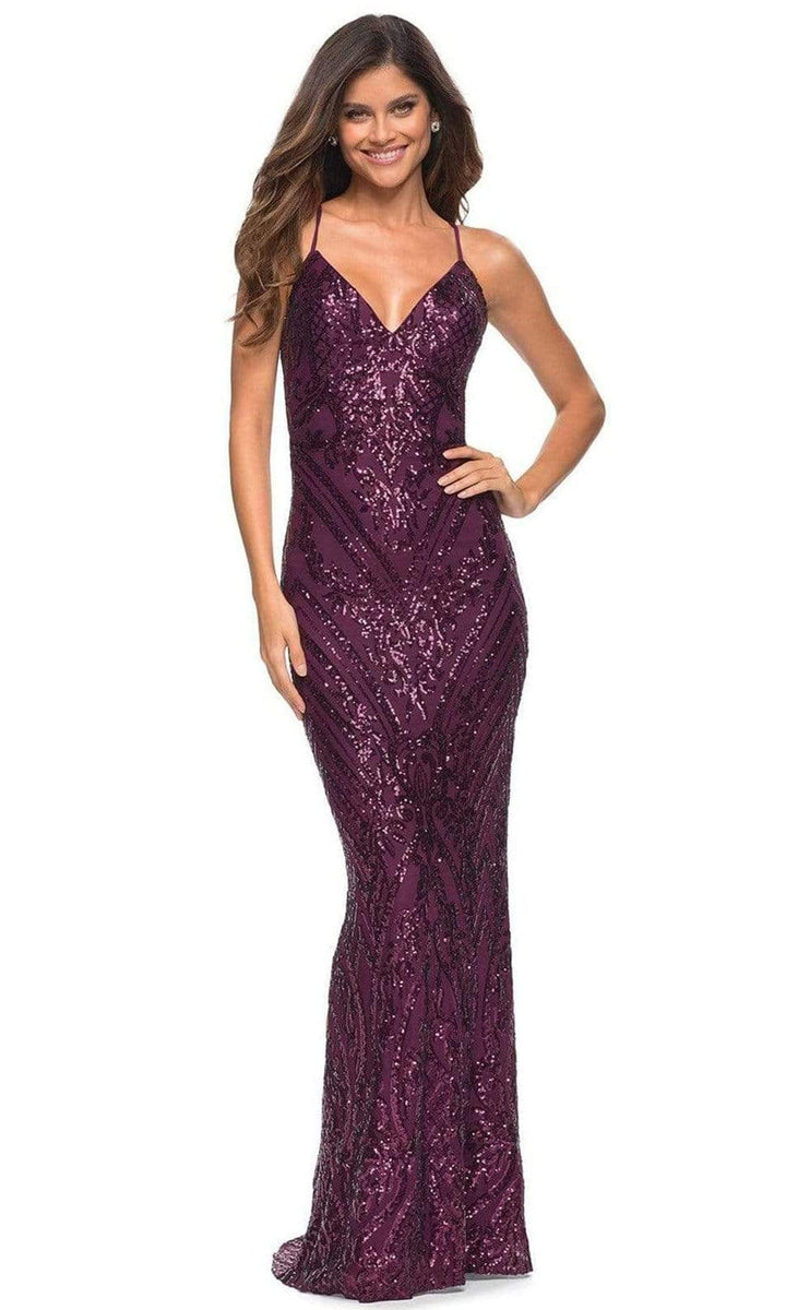 La Femme - 30496 Sequin-Ornate Long Gown – Couture Candy