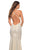 La Femme - 30500 V-Neck Metallic Jersey Gown Special Occasion Dress