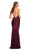 La Femme - 30521 Lace Bodice Jersey Gown Special Occasion Dress 00 / Dark Berry