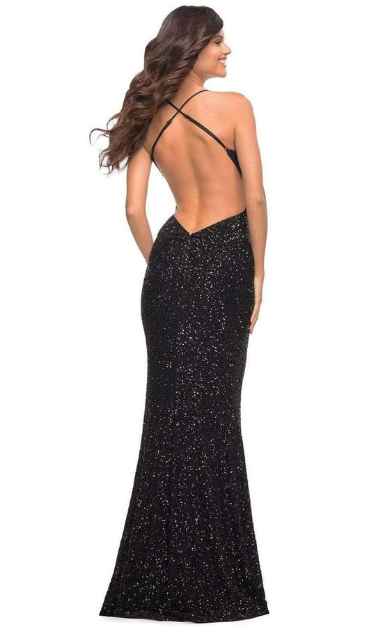La Femme - 30523 Sequined Sheath Gown
