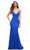 La Femme - 30537 Sleeveless Lace Mermaid Gown Evening Dresses 00 / Royal Blue