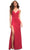 La Femme - 30544 Spaghetti Strap High Slit Gown Prom Dresses