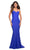La Femme - 30549 Strapless Jersey Gown Special Occasion Dress 00 / Royal Blue