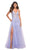 La Femme - 30560 Beaded Applique A-Line Gown Special Occasion Dress 00 / Lilac Mist