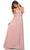 La Femme - 30571 Spaghetti Strap Cross Bodice Gown Prom Dresses 00 / Mauve