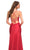 La Femme - 30587 Ruched Trumpet Gown In Red