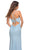 La Femme - 30604 V-Neck High Slit Gown Special Occasion Dress