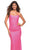 La Femme - 30619 Sleeveless Glittered Sheath Gown Prom Dresses