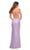 La Femme - 30620 Draped High Slit Sequin Gown Special Occasion Dress