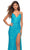 La Femme - 30620 Draped High Slit Sequin Gown Special Occasion Dress