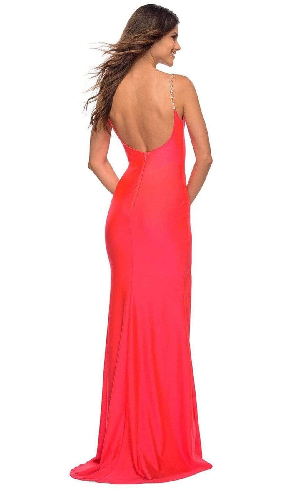 Florence Mousseline Short Dress - Coral