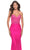 La Femme 30696 - Embroidered Lace Strapless Gown Special Occasion Dress