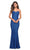 La Femme - 30714SC Sequined Sweetheart Neck Evening Gown CCSALE 8 / Royal Blue