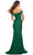 La Femme - 30736 Ruched V-Neck Mermaid Gown Prom Dresses