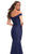 La Femme - 30736 Ruched V-Neck Mermaid Gown Special Occasion Dress