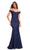 La Femme - 30736 Ruched V-Neck Mermaid Gown Special Occasion Dress