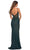 La Femme - 30757 V Neck Sheer Lace Long Dress Prom Dresses