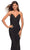 La Femme - 30793 Ruched V-Neck Jersey Gown Special Occasion Dress
