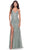 La Femme 30794 - Crisscross Back Lace Evening Gown Special Occasion Dress 00 / Sage