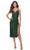 La Femme 30918 - Wrap Style Homecoming Dress Special Occasion Dress 00 / Emerald