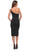La Femme 30919 - One Shoulder Midi Homecoming Dress Special Occasion Dress