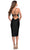 La Femme 30925 - V-Neck Ruched Knee-Length Formal Dress Special Occasion Dress