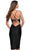 La Femme 30925 - V-Neck Ruched Knee-Length Formal Dress Special Occasion Dress