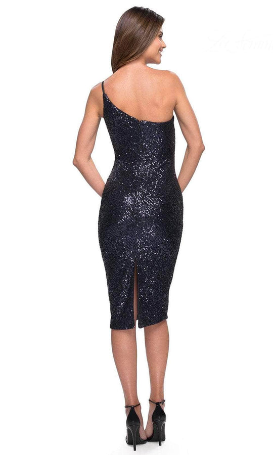 La Femme 30935 - Sequin Midi Homecoming Dress