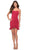 La Femme 30945 - Scoop Ruffled Sheath Cocktail Dress Homecoming Dresses 00 / Red