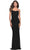 La Femme 31027 - Spaghetti Strap Sequin Prom Dress Special Occasion Dress 00 / Black