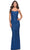 La Femme 31027 - Spaghetti Strap Sequin Prom Dress Special Occasion Dress 00 / Royal Blue