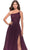 La Femme 31069 - Asymmetrical Prom Dress with Slit Special Occasion Dress