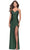 La Femme 31123 - Beaded Cowl Prom Dress Special Occasion Dress 00 / Emerald