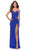 La Femme 31124 - Sweetheart Cutout Prom Dress Special Occasion Dress 00 / Royal Blue