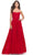 La Femme 31135 - Lace Embroidered Prom Dress Special Occasion Dress 00 / Red