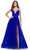La Femme 31147 - Sweetheart Tulle A-Line Long Dress Special Occasion Dress 00 / Royal Blue