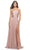 La Femme 31170 - One Shoulder Prom Dress with Slit Special Occasion Dress 00 / Mauve