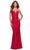 La Femme 31201 - Beaded Sheath Prom Dress Special Occasion Dress 00 / Red