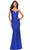 La Femme 31201 - Beaded Sheath Prom Dress Special Occasion Dress 00 / Royal Blue