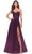 La Femme 31205 - Sweetheart Corset A-Line Long Dress Special Occasion Dress 00 / Dark Berry