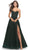 La Femme 31205 - Sweetheart Corset A-Line Long Dress Special Occasion Dress 00 / Dark Emerald